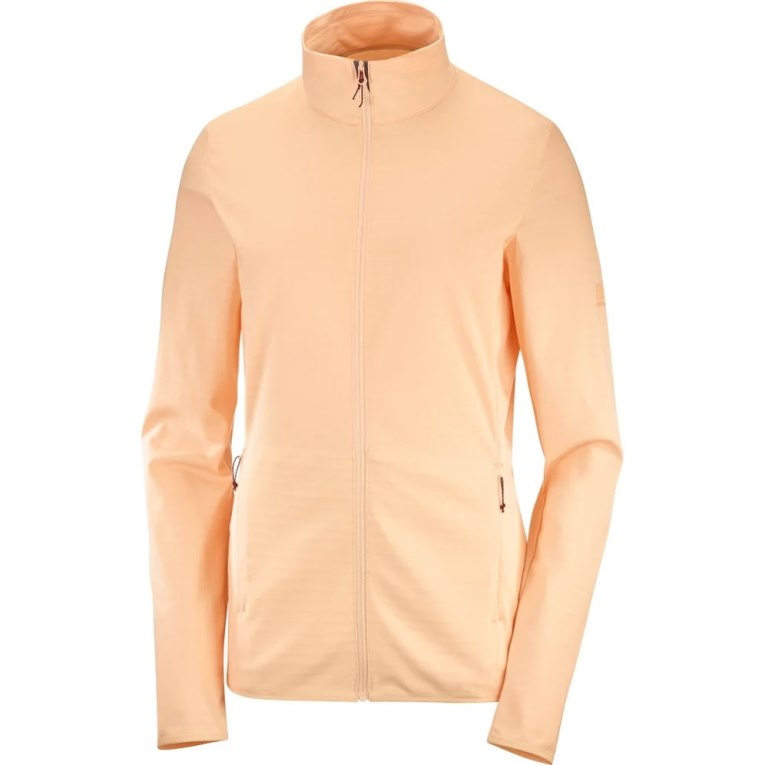 Apricot Salomon Essential Lightwarm Full Zip Women's Jackets | PH 70531J